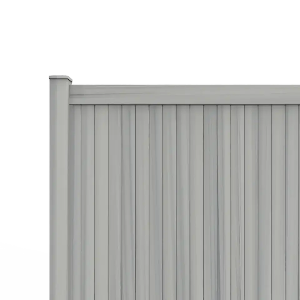 Cedar vinyl fence color