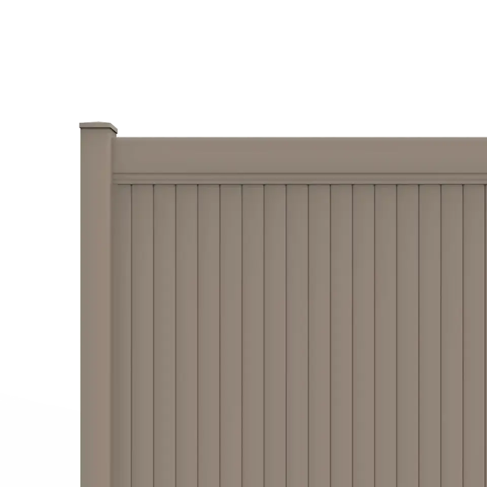 Clay vinyl fence color