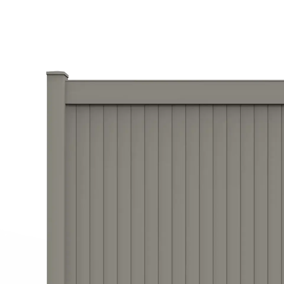Gray vinyl fence color