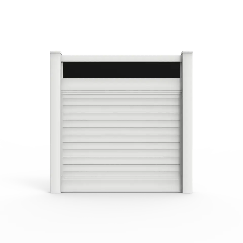 Vinyl horizontal privacy fence with acrylic style